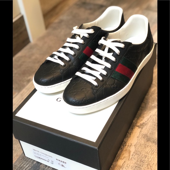 men's ace gucci signature sneaker